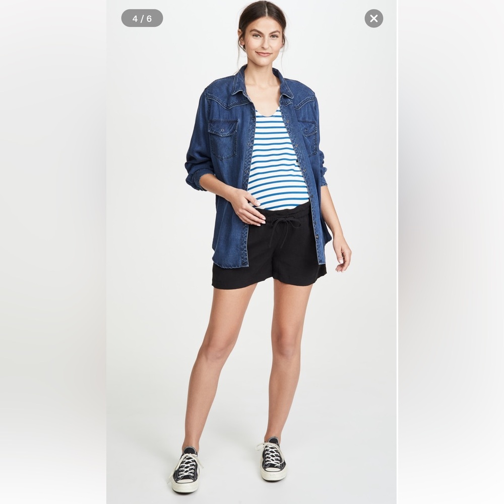Hatch Collection, The Lula Short, Black, Size 0
